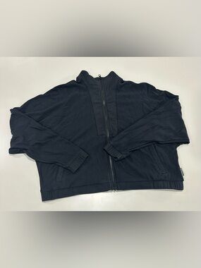 Columbia Black Cropped Lightweight Full-Zip Jacket